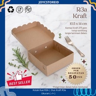 R3A Kraft Cake Box POLOS 10.5 x 14 x 7cm | CAKE BOX | Celebration Box
