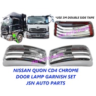 J107S01 NISSAN UD TRUCK QUON CD4 CHROME DOOR LAMP GARNISH DOOR SIGNAL GARNISH SET PRICE FOR 1 SET