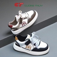 QCCC men's student sports shoes size 33-38 bata sneakers for children with faux straps and super lig