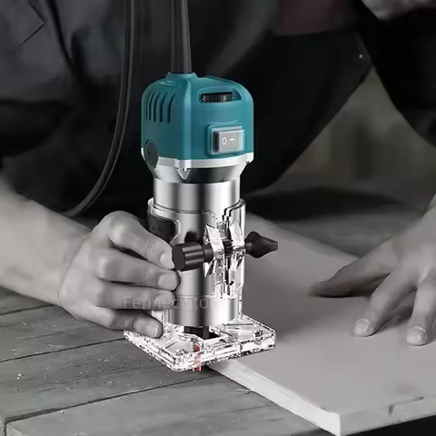 Electric Trimmer Router Woodworking Laminate Trimmer Engraving Slotting Wood Router Carpentry Manual