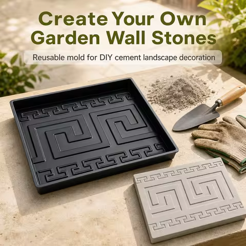 Garden, garden, patterned landscape, decorative wall tiles, cement molds, colored floor tiles, plast
