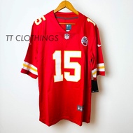 [RAYA Promo!] NFL American Football Premium Jersey Rugby P. Mahomes #12 Chiefs Embroidery Jersey Shirt Plus Size Men