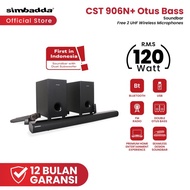 Simbadda CST 906N+ Soundbar Otus Bass Dual Subwoofer Speaker Karaoke TV Home Theater Super Bass Kara