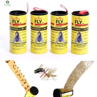【❥❥】 4pcs High Quality 4X Fly Sticky Paper Strip Mosquitos Killer Catcher Flying Insect Control Toxi
