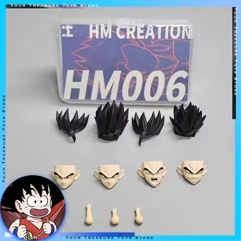 In Stock Dragon Ball Son Gohan SHF HM006~008 Head Sculpture SHF Anime Action Figures Models Toys