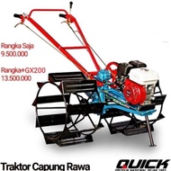 Quick Honda Mesin Bajak Sawah Capung Traktor Quick + Mesin Honda Asli