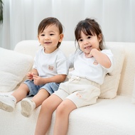 Lebear Signature Embroidery Tee in White