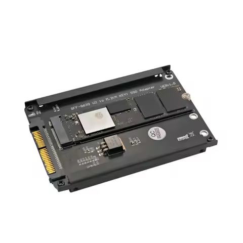 Metal Case M.2 to U.2 SSD Adapter Riser Board + Enclsoure Socket NVMe M2 SSD to PCI-e U2 SFF-8639 Co