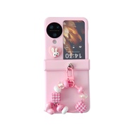 Với Chuỗi Vỏ N3Flip N2Flip 3in1 Dễ Thương Bunny Bìa Cho Oppo Find N3 Lật N2 Lật Với Dây vỏ điện thoạ