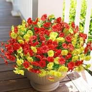 Human fake flower morning glory 7-prong Eucalyptus morning glory suitable for outdoor simulation flo
