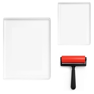 5 x 7 and 8 x 10inch Gel Plate Waterproof and Washable Gel Printing Plate with Rubber Suitable for C