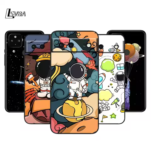 Cartoon Astronaut Space For Google Pixel 7 6 5 5A 4 4A XL Pro Coque For LG Q60 V60 V50 V50S V40 V35 