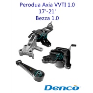 (3pcs/set) Perodua Axia VVTI 1.0 17'-21' / Bezza 1.0 Engine Mounting Set DENCO Auto Manual REAR LEFT RIGHT