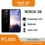 Nokia X6 Original Nokia 6.1 Plus Octa-core 5.8··6GB RAM 64GB ROM Nokia Phone LTE 16MP 2160P 2 SIM Fingerprint Smartphone Unlocked Cellphone-nokia phones