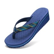 [Hoàn Xu] DÉP KẸP XỐP NỮ BITIS XỎ NGÓN ĐẾ CAO 5CM BXW020700 (ĐEN + NÂU + XANH NHỚT) - BITIS