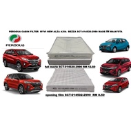PERODUA CABIN FILTER  MYVI NEW ALZA AXIA  BEZZA SCT-014520-2990 MADE IN MAIAYSTA