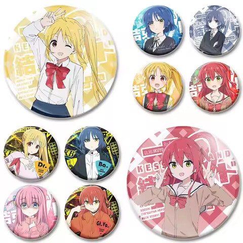 Yamada Ryo Ijichi Nijika Gotoh Hitori Kita Ikuyo Comic Badge Cartoon Cosplay Brooches Handmade Cute 
