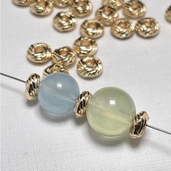 [Rich Hand-Made] 14K Gold-Clad Braided Spacer Twist Spacer Braided Spacer Beads Abacus Beads UFO Bea