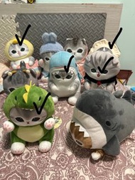 Mofusand 鯊魚貓大公仔