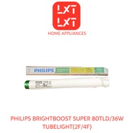 10PCS PHILIPS Bright Boost Super 80 TLD 18W/827, TLD 18W/865, TLD 36W/865 Tube Light (Lampu Panjang)