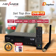 Terbaik Advance STB Set Top Box TV Digital Receiver Penerima Siaran