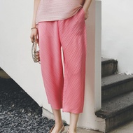 Miyake pants with slanted pleats, fancy Alibaba shape - Yenclothing