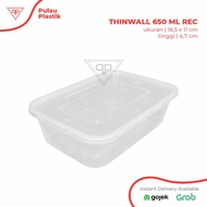 Thinwall DM 650ml Rec / Thinwall Persegi ukuran 650ml / 1 dus