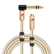 GOLLEY LION TRS 6.35มม.1/4ชาย3.5มม.สเตอริโอแจ็คสำหรับเครื่องขยายเสียงแอมป์กีตาร์คีย์บอร์ดเปียโนโฮมเธ