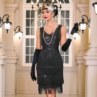 1920s Flapper Dresses For Women, Sleeveless Great Gatsby Dresses Roaring 20s Costumes Outfits For Wo