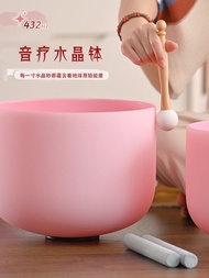 ,,, 432hz Crystal Bowl Singing Bowl Crystal Sound Bowl Handmade Music Bowl Standard Healing Seven-to