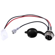 3 Wires Charger Port Replacement for Razor Crazy Cart XL DLX Shift Ground Force Drifter Go Cart Kart