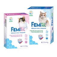 Viên 3-6kg- Xổ giun sán cho mèo loại cao cấp Bossen hộp màu xanh