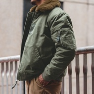 Modern Tooling American B15 Bomber Jacket Cotton Jacket Thickened Seat Mountain Carving Lapel Bomber