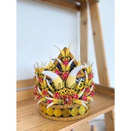Manika Kaltim - Dayak Girl's Crown Hat / Dayak Girl's Hat / Dayak Dance Hat / Kalimantan Dayak Women