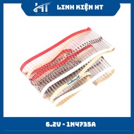 Good quality zener Diode 1W 6.2V 1N4735A (10c) - HT components