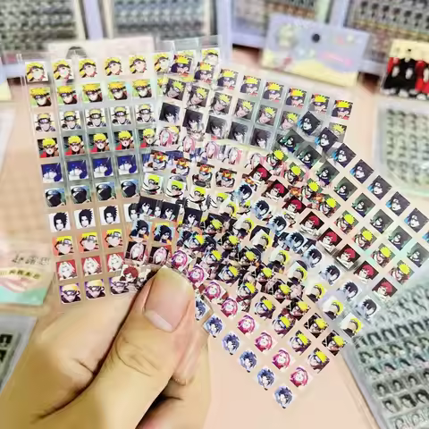 "Naruto Mini Nose Sticker - Hinata Kamakiri Sasuke Naruto Anime Souvenirs Nail Waterproof Decal"