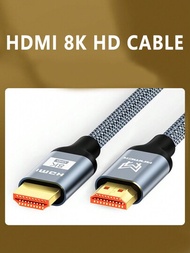 1條hdmi 2.0高清影音傳輸線,支援8k,長度10m,兼容顯示器、電視、投影機、機頂盒、筆記本等hdmi裝置