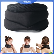 《penstok》 Memory Foam Neck Pillow Compact Travel Neck Pillow Adjustable Memory Foam Travel Pillow for Neck Support on Airplanes Comfortable Hook Loop Design for Office or Home