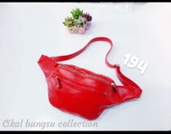 Promo Tas pinggang (waistbag) papirut kulit asli selempang fashion wanita asli Garut mdl 194 size S