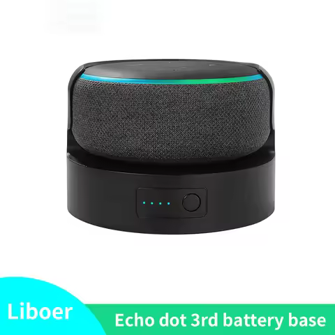 Battery Pack for Echo Dot 3rd Battery Base for Echo Dot 3 Holder Mount Portable Charger Docking Stat