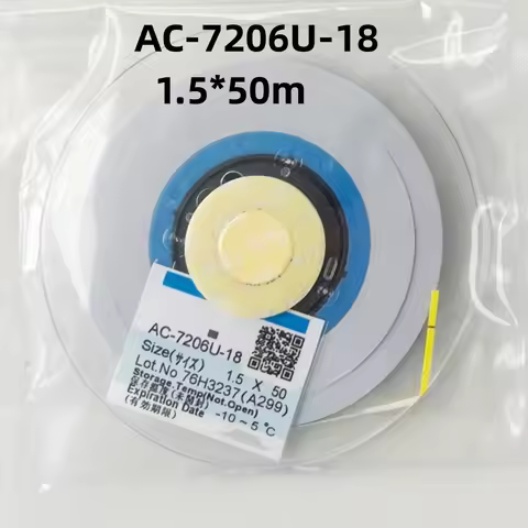 New Date Original AC-7206U-18 ACF Tape LCD Repair 1.2 1.5MM x10M 25m 50m TV Anisotropic Conductive F