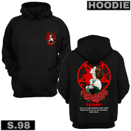 SEISHIN SWITER HOODIE SATANIC switer kualitas distro bahan caton fleece warna hitam