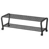 IKEA PORTIS Shoe rack, black90 cm I Rak kasut