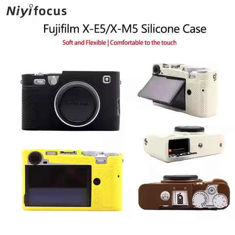 Soft Silicone Camera Case For Fujifilm X-E5 XM5 Smooth Protective Body Cover Bag Skin Fuji X-E5 Came