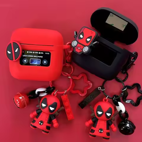 For JBL TOUR PRO 2 / 3 BEAST KINGDOM Marvel Deadpool Earphone Case Silicone Wireless Earbuds Protect