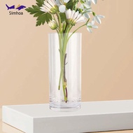 [Simhoa] Acrylic Clear Cylinder Vase Organizer Container Flower Vase for Wedding