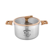 SNOOPY 史諾比24cm不鏽鋼湯鍋連蓋 PEANUTS正版授權