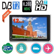 Leadstar 12 นิ้วแบบพกพา Mini Tv รองรับ DVB-T/T2/H265/Hevc Dolby Ac3 1280*800 TF Card สําหรับ Home/รถ