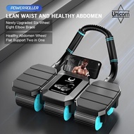 Professional Abdominal Wheel Ab Rollers 4 Wheel Roller Auto-Rebound Professional Elbow Support Equip
