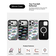 CASECASE X Beyond The Vines Multi Deck Chair Case Black&Sliver Mirror Magnetic Suction IPhone Case F